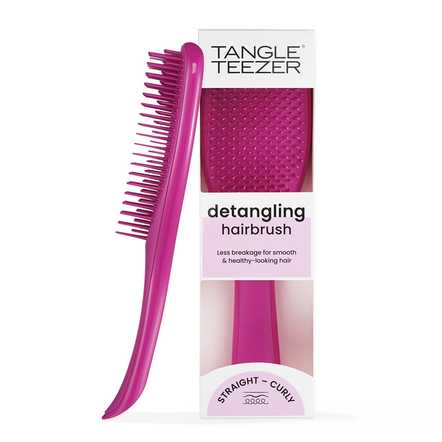 Tangle Teezer Ultimate Detangler Hairbrush for Wet & Dry Hair, Eliminates Knots & Reduces Breakage for All Hair Types, Apricot Blaze