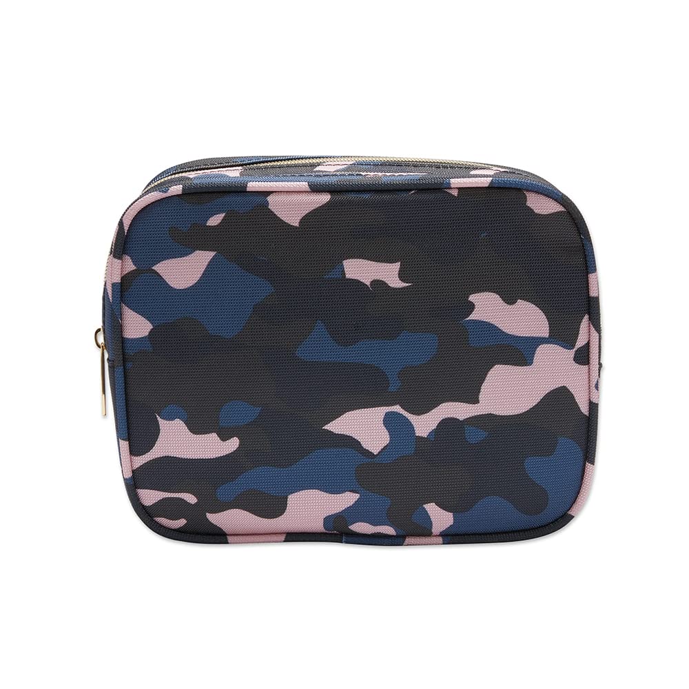 Conair Makeup Bag - Travel Toiletry Bag - Cosmetic Bag - Toiletry Bag for Women - Double Zip Organizer - Pink Palm Print