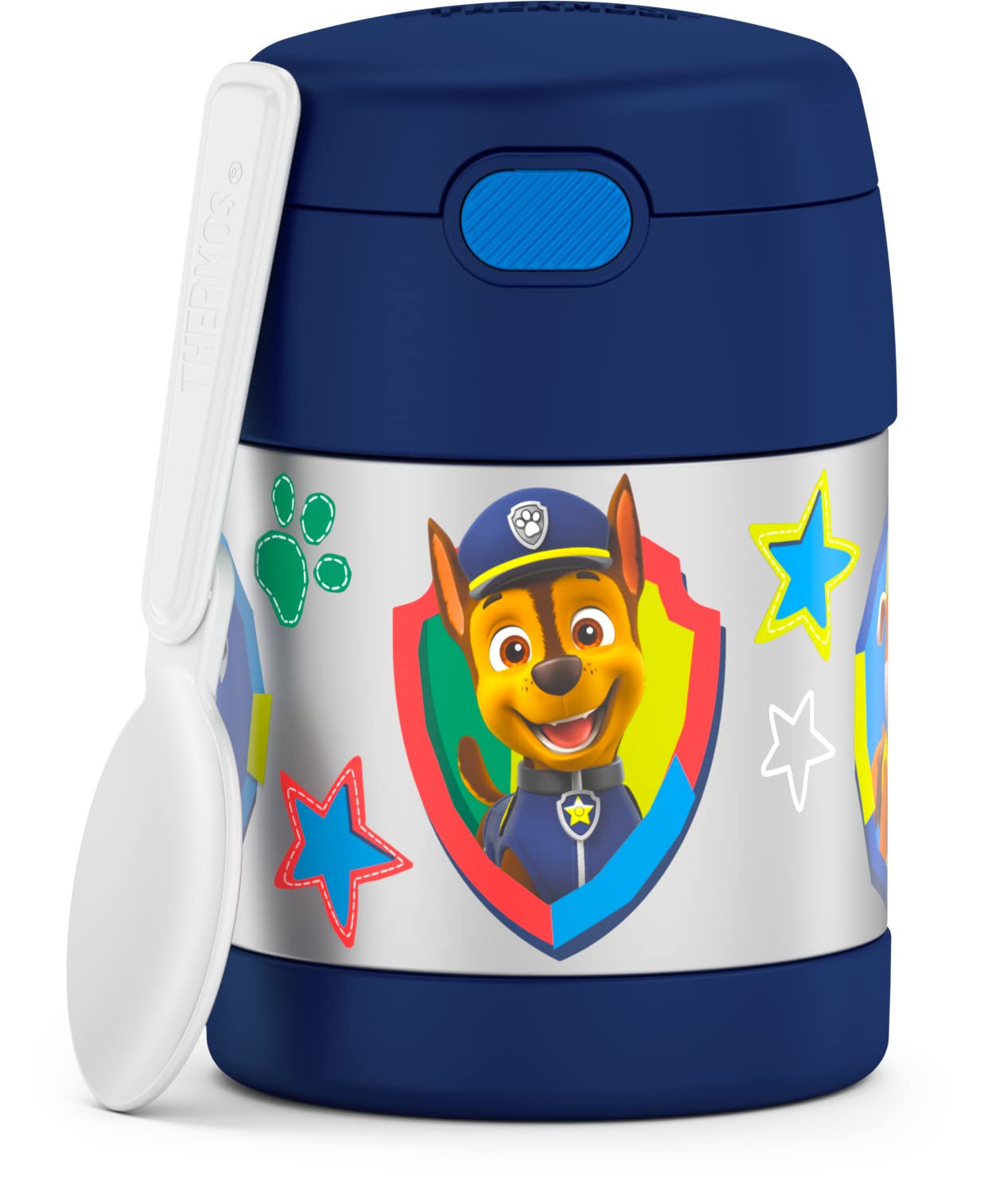 THERMOS FUNTAINER Insulated Food Jar – 10 Ounce – Kid Friendly Food Jar with Foldable Spoon, Minecraft