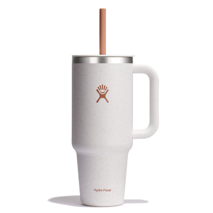 Hydro Flask 32 Oz Travel Tumbler with Handle, Lid and Straw - Insulated Stainless Steel in Holiday Punch