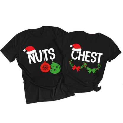 Christmas Couples Shirts Merry Christmas Family Matching Xmas Outfits Funny Holiday Graphic Pajamas Tees Top