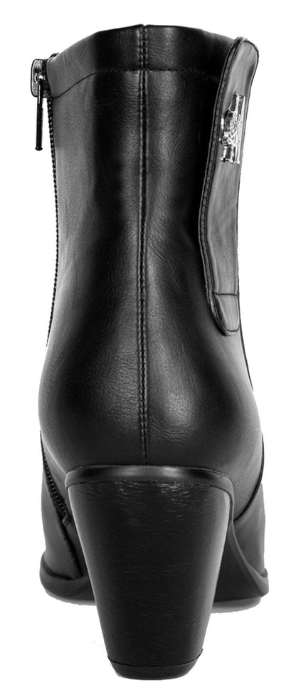 Llynda More Women's 'More Light' Faux Leather Comfortable Mid Heel Ankle Boot