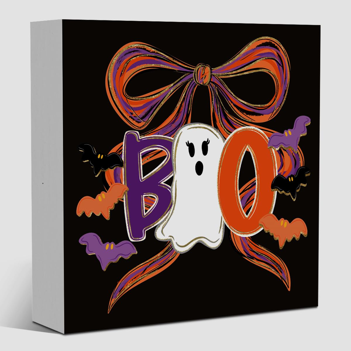 Cute Halloween Decor, Happy Halloween Dog Decorations, Spooky Ghost Decor for Home Office, Spider Webs Scary Decorations 5 x 5 inches A11