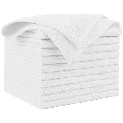 AIDEA Microfiber Cleaning Cloth, 50PK, Microfiber Towels for Cars, Premium Wash Cloths, Dusting Cloth Cleaning Rags, Absorbent Towels for SUVs, House, Kitchen, Window, Cleaning Supplies12×12"