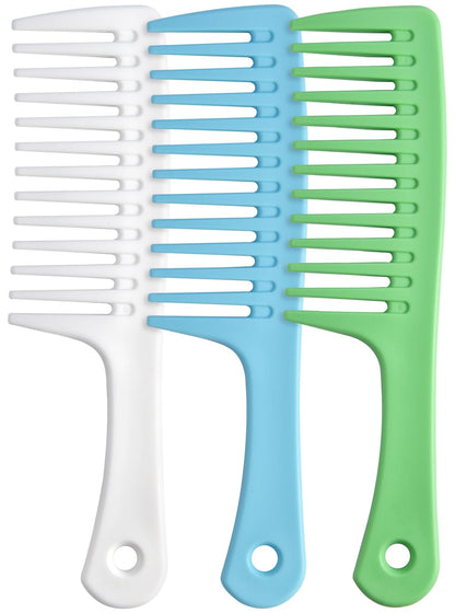 Wide Tooth Detangling Comb, Durable Styling Brush for Curly, Long and Wet Hair Types - Professional Hair Care