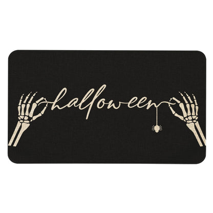 Roszwtit Halloween Door Mat 30 X 17 Inch Halloween Skull Doormat Indoor Outdoor Entrance Floor Mat Non Slip Halloween Decor Rubber Welcome Mats