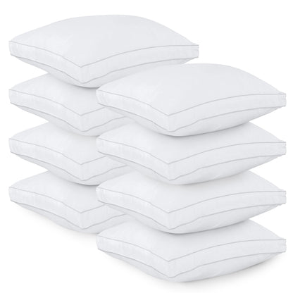 Utopia Bedding Bed Pillows for Sleeping Queen Size (White), Set of 2, Cooling Hotel Quality, Gusseted Pillow for Back, Stomach or Side Sleepers