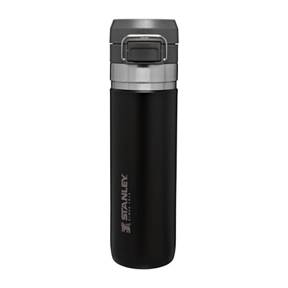 Stanley Quick Flip GO Water Bottle 24 oz | Push Button Lid | Leakproof and Packable for Travel and Sports | Insulated Stainless Steel | BPA-Free | Azure