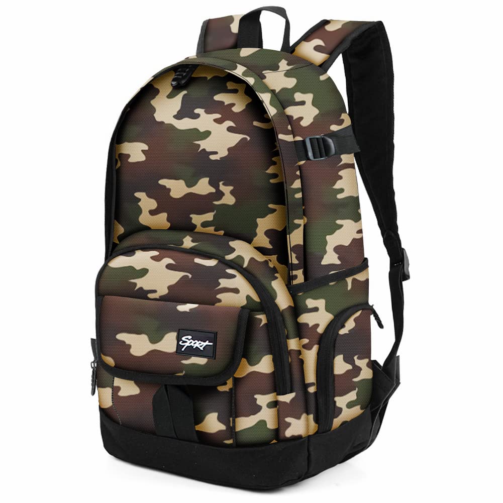 rickyh style School Backpack Travel Bag for Men & Women Lightweight College Back Pack with Laptop Compartmen