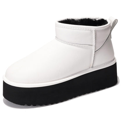 Project Cloud 100% Genuine Leather Ankle Boots for Women - Anti-Slip Memory Foam Insole Womens Boots - Lightweight Winter Womens Shoes, Ankle Booties for Women (Huggy)