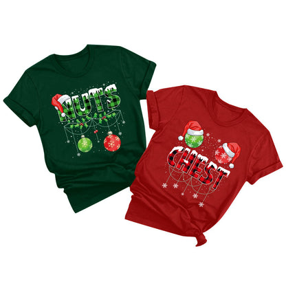 Christmas Couples Shirts Merry Christmas Family Matching Xmas Outfits Funny Holiday Graphic Pajamas Tees Top