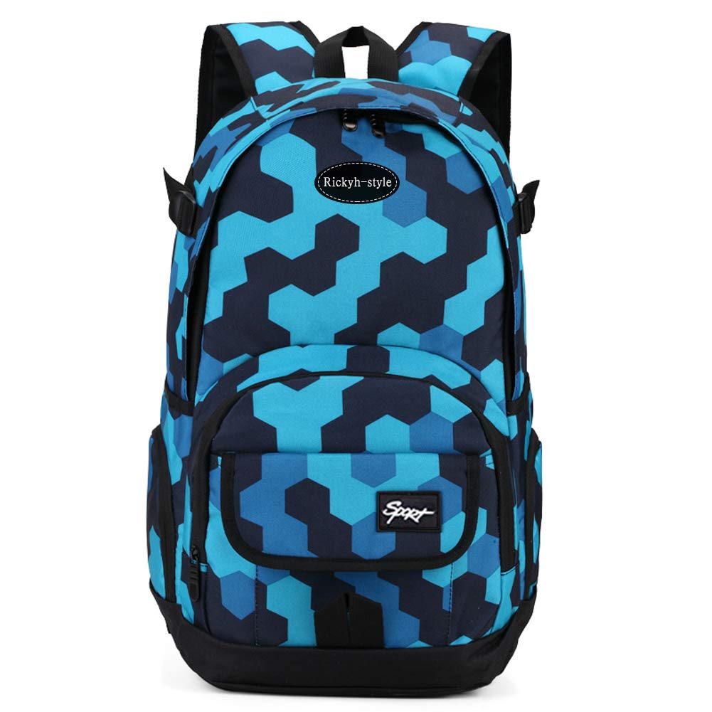 rickyh style School Backpack Travel Bag for Men & Women Lightweight College Back Pack with Laptop Compartmen