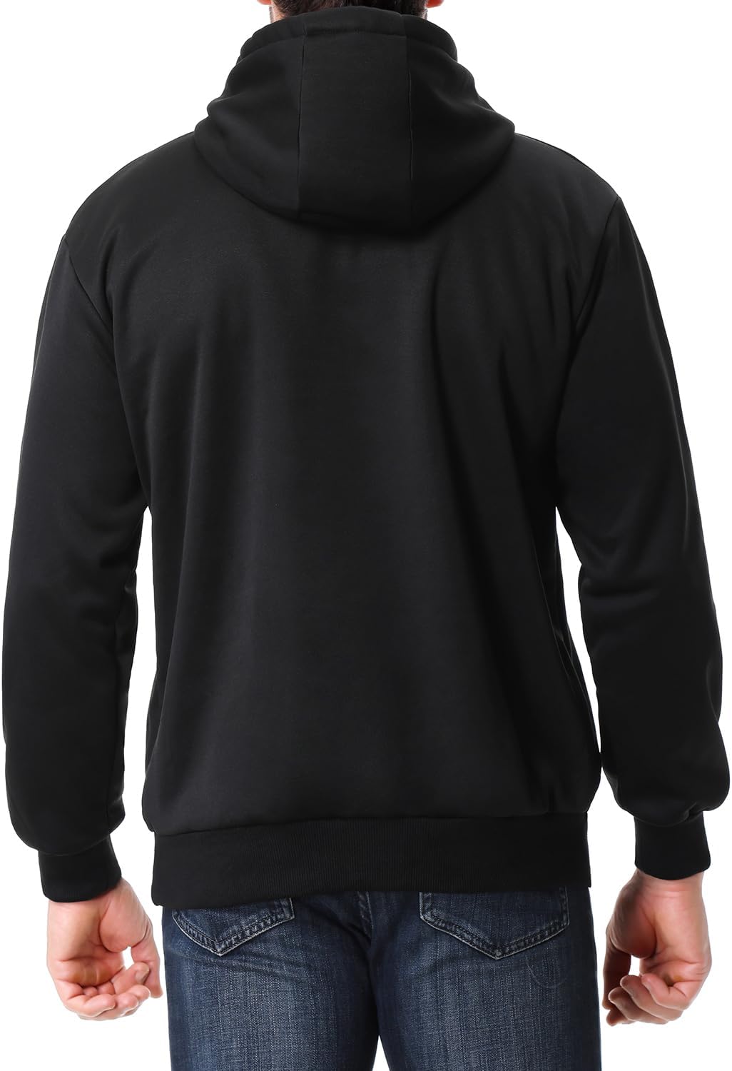 Men's Relaxed Fit Fleece-Lined Pullover Hooded Sweatshirt Comfortable and Soft