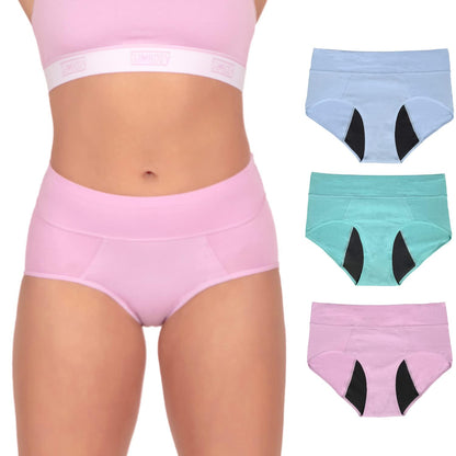 Bambody Absorbent Panties, Period Underwear for Women and Teens - All-Day Long - Overnight Protection- Postpartum, Leakproof