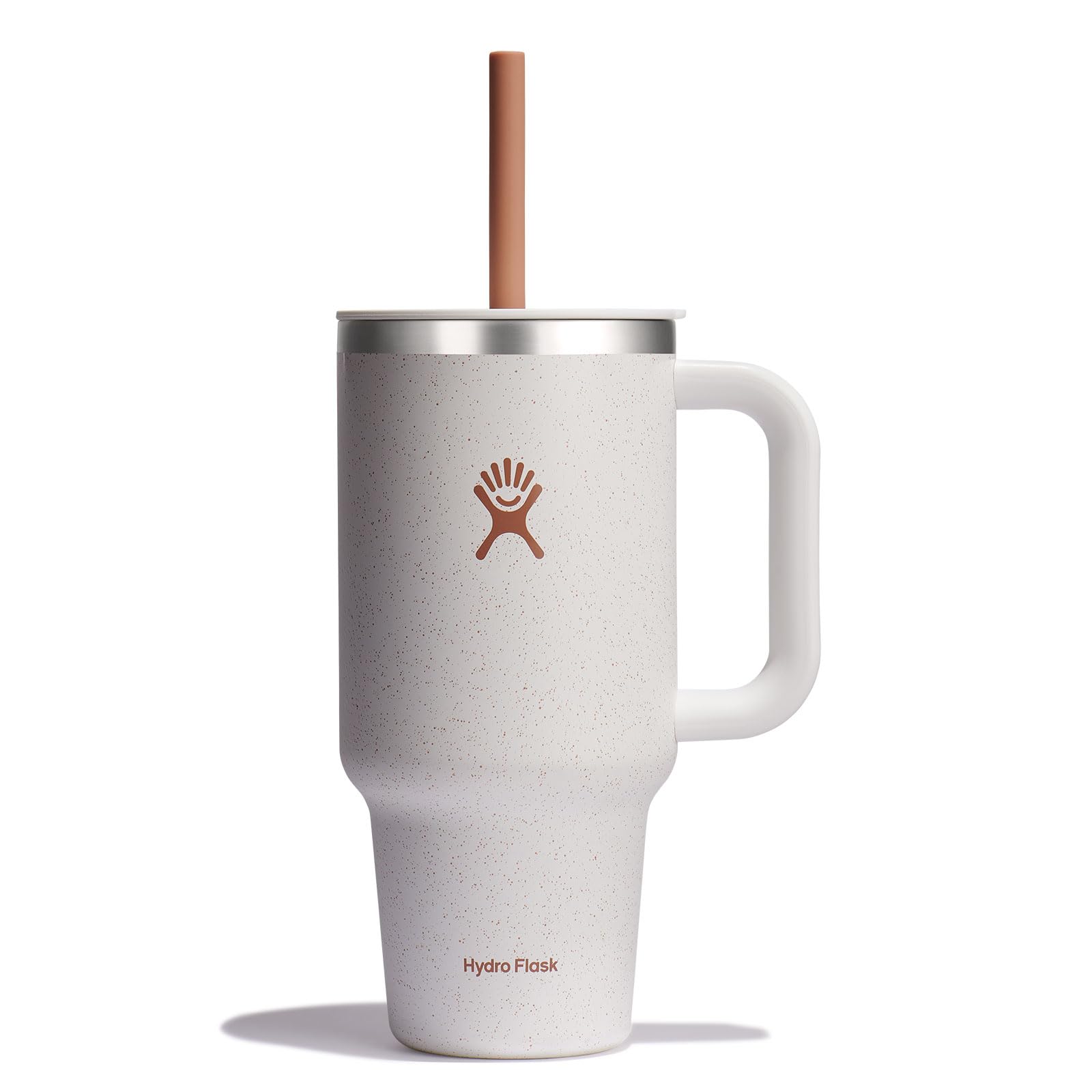 Hydro Flask 32 Oz Travel Tumbler with Handle, Lid and Straw - Insulated Stainless Steel in Holiday Punch