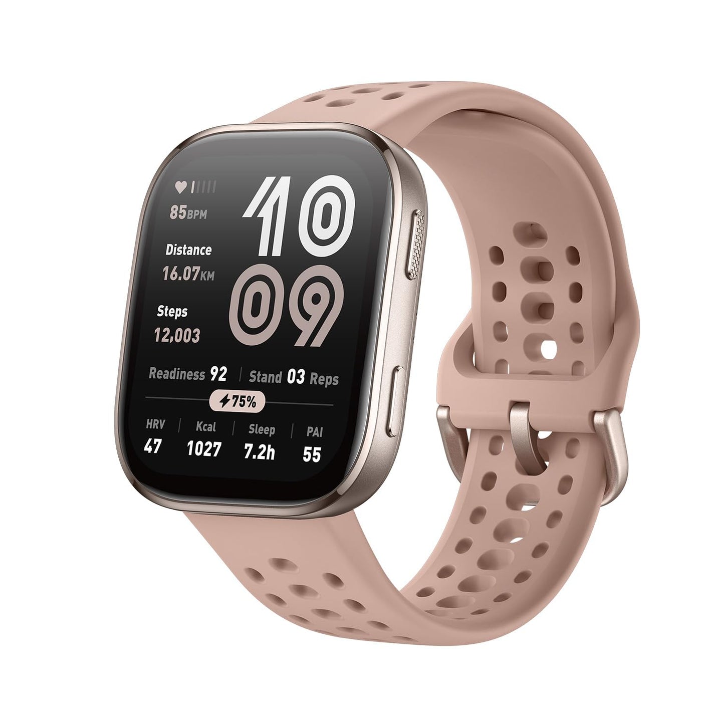 Amazfit Bip 6 Smart Watch 46mm, 14 Day Battery, 1.97" AMOLED Display, GPS & Free Maps, AI, Bluetooth Call & Text, Health, Fitness & Sleep Tracker, 140+ Workout Modes, 5 ATM Water-Resistance, Black