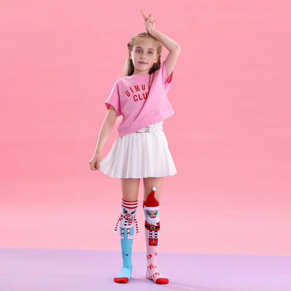 Crazy socks for kids Cute girl socks girls wacky Funky Stretch Mid to High Novelty Socks