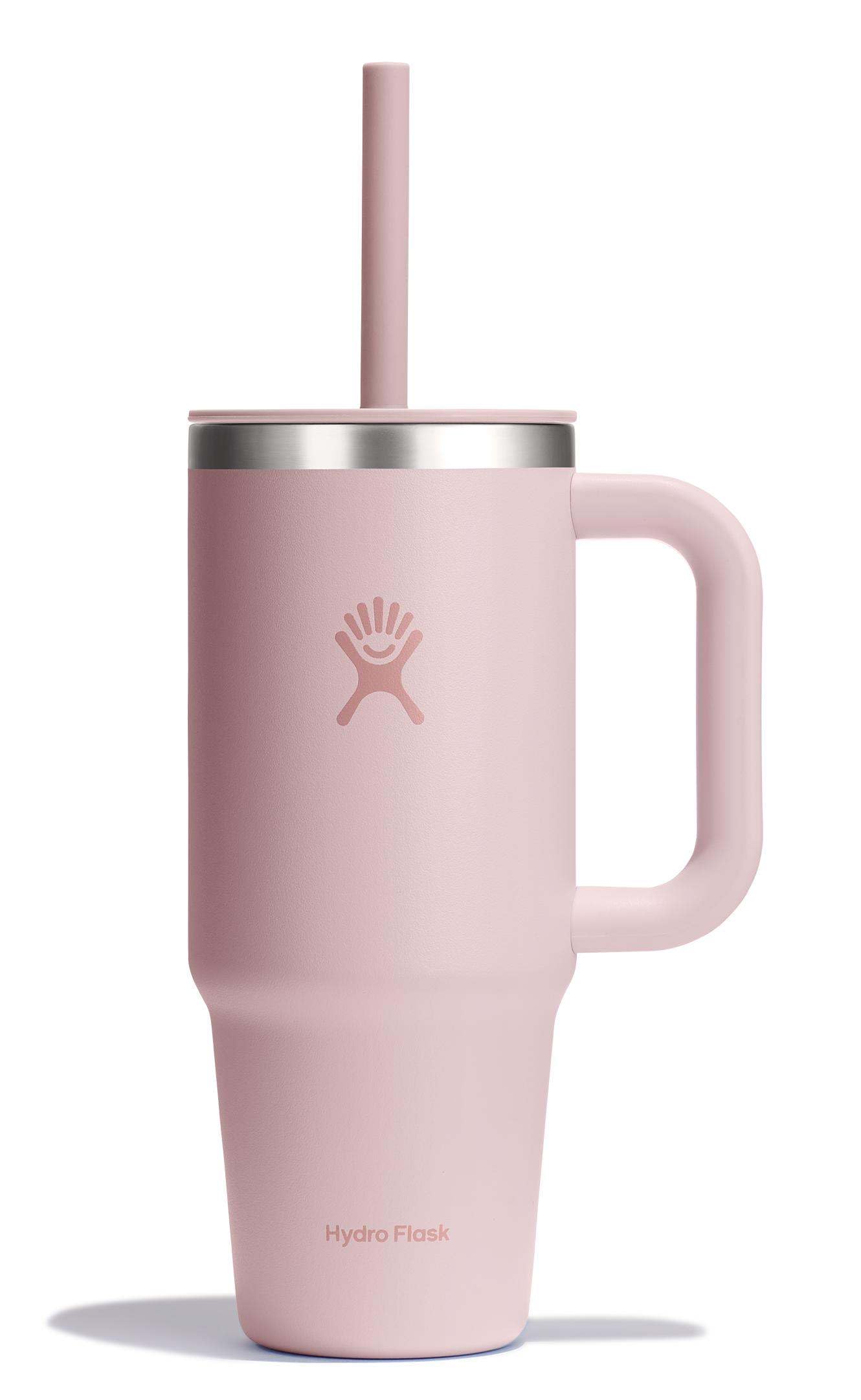 Hydro Flask 32 Oz Travel Tumbler with Handle, Lid and Straw - Insulated Stainless Steel in Holiday Punch