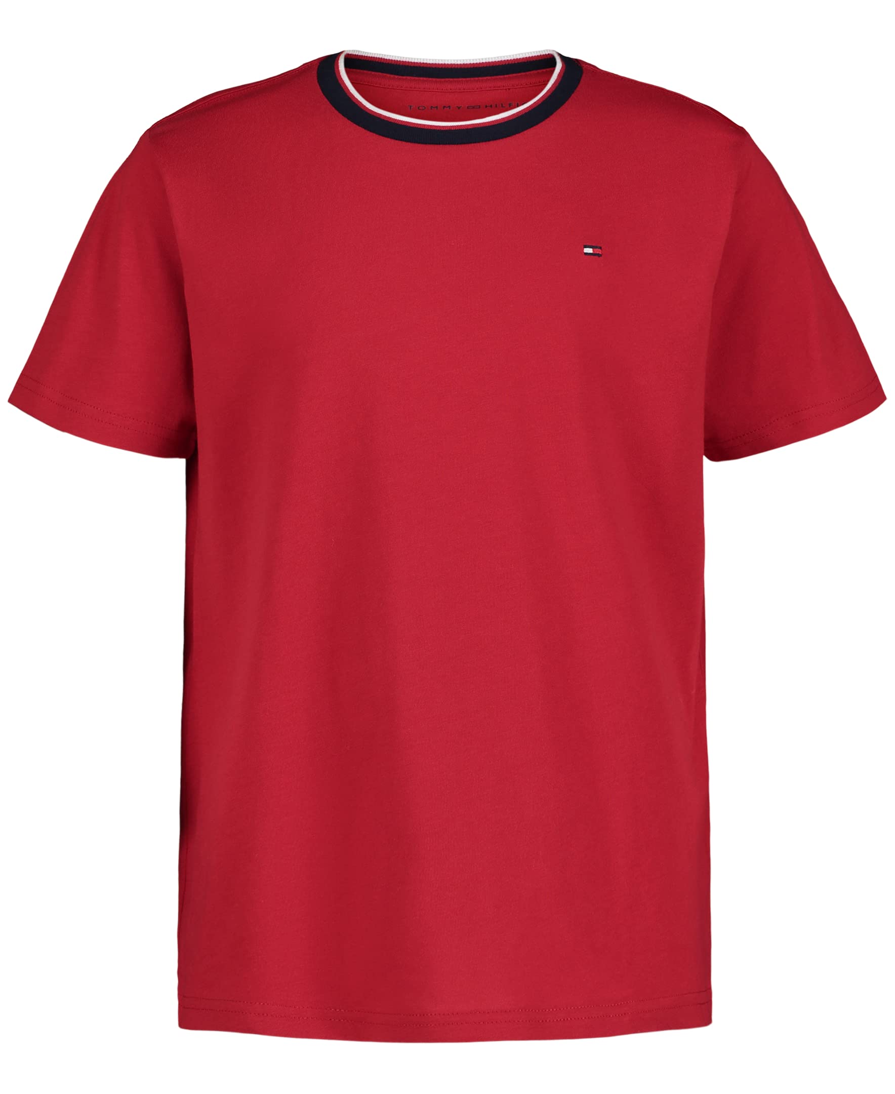 Tommy Hilfiger Boys' Legacy Short Sleeve Yd Ringer Crew Neck T-Shirt