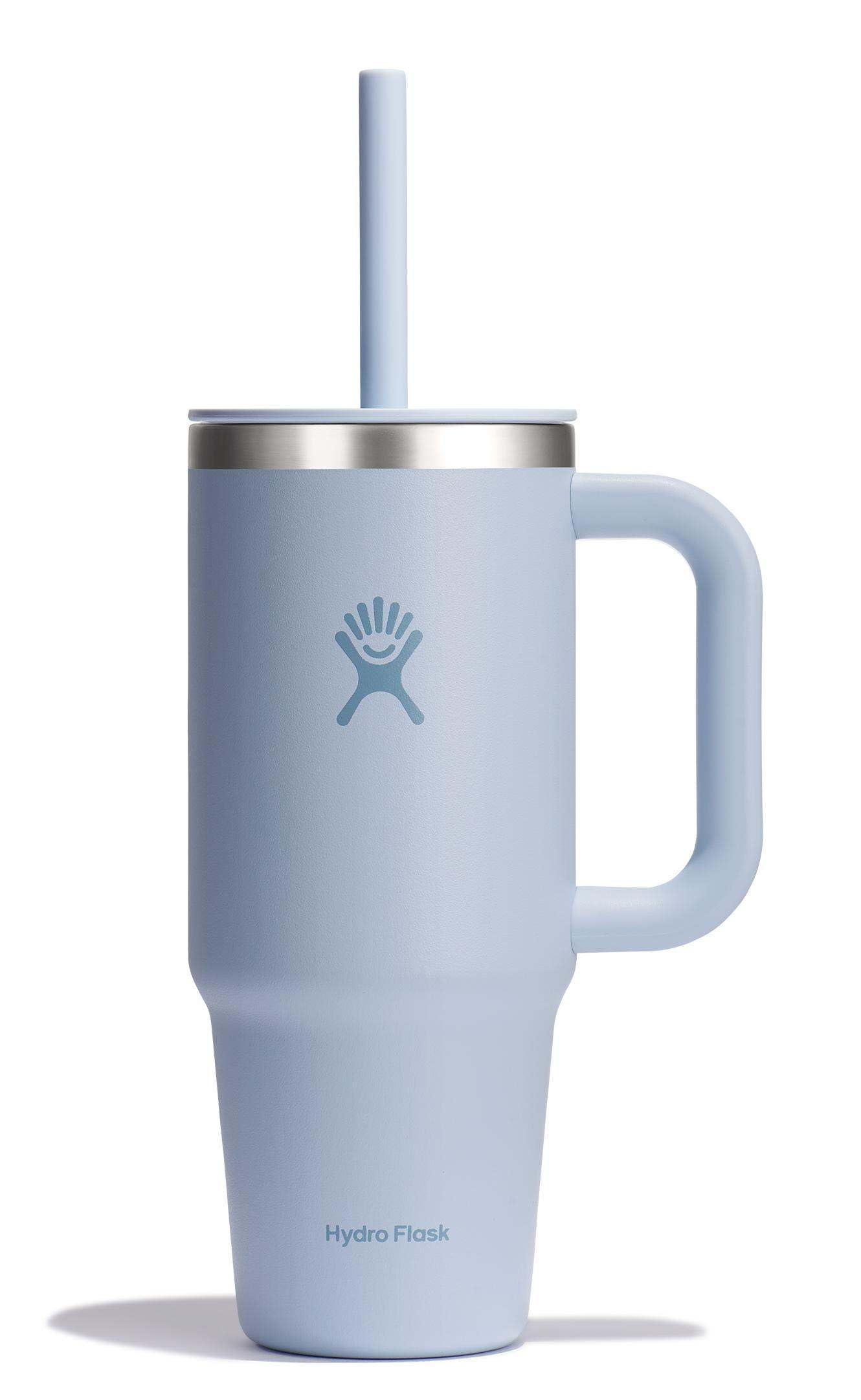Hydro Flask 32 Oz Travel Tumbler with Handle, Lid and Straw - Insulated Stainless Steel in Holiday Punch