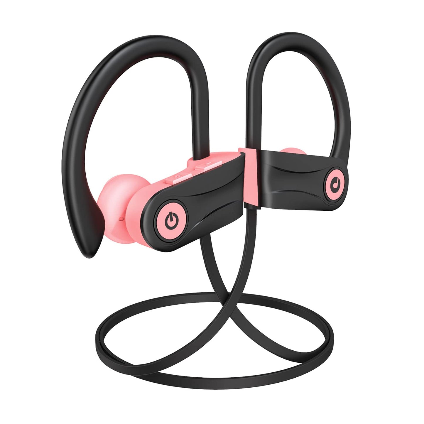 Boean Bluetooth Headphones, Wireless Headphones with 16 Hours Playtime Bluetooth 5.3 Wireless Earbuds HD Deep Bass Stereo Sound Isolation IPX7 Waterproof Earphones for Workout Running Sports