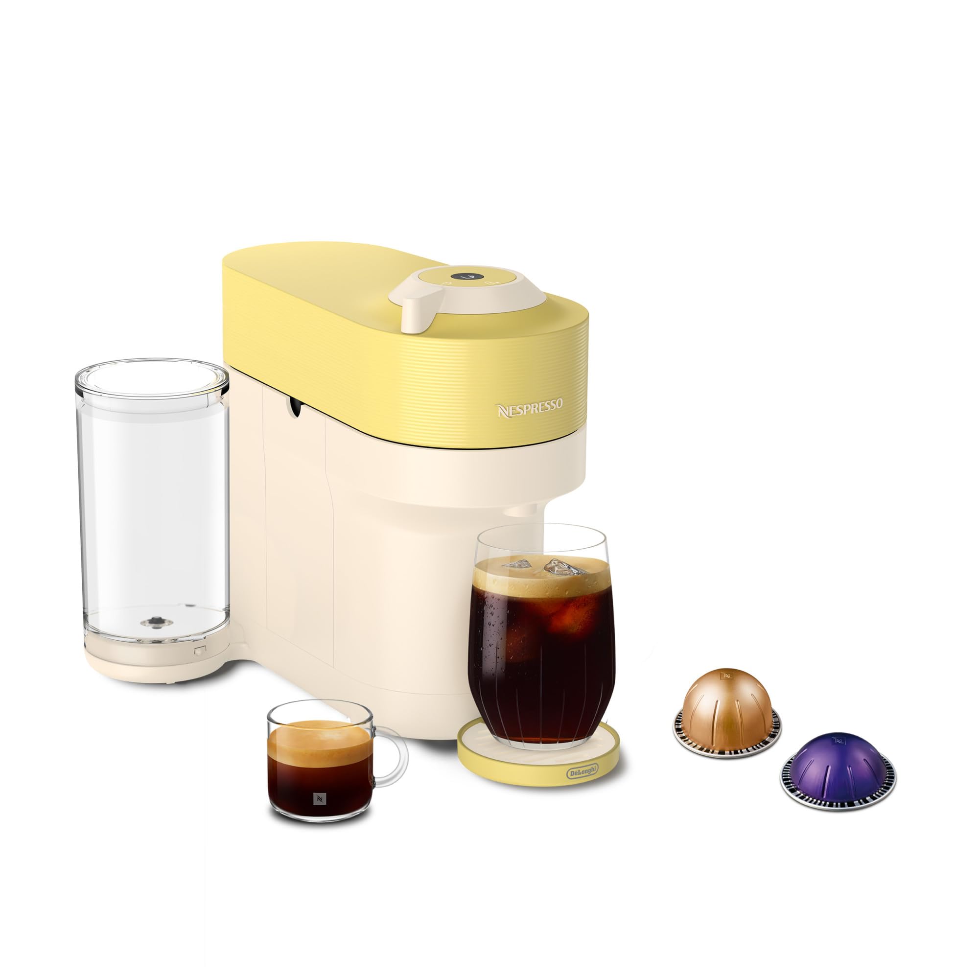 Nespresso Vertuo Pop+ Coffee and Espresso Maker by De'Longhi with Milk Frother, Candy Pink
