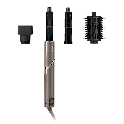 Shark Hair Dryer | FlexStyle Hair Styling System | Portable & Powerful Blow Dryer Brush | Hair Curler & Volumizer | 6 Styling Tools Included | Best for All Hair Types | Black | HD440BK