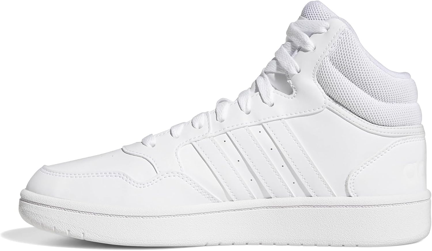 adidas Womens Hoops 3.0 High Sneakers Shoes Casual - White