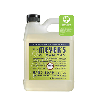 MRS. MEYER'S CLEAN DAY Liquid Hand Soap Refill, Cruelty Free and Biodegradable Formula, Lavender Scent, 33 Fl Oz (Pack of 1)