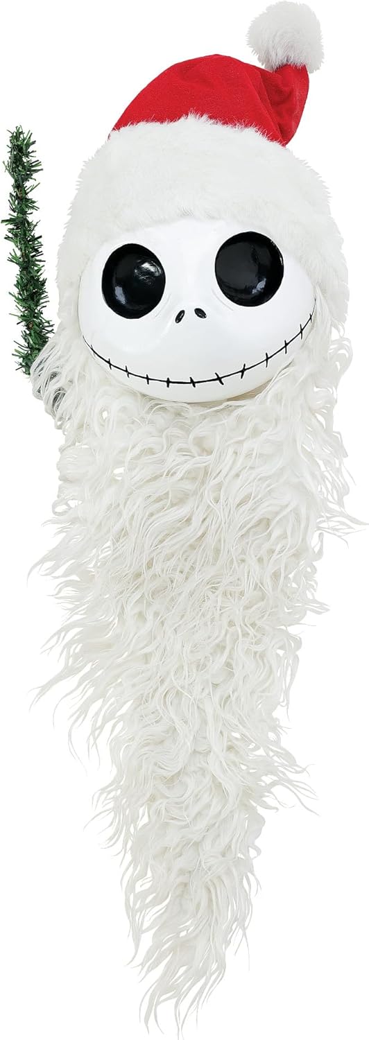 Department 56 Possible Dreams Disney The Nightmare Before Christmas Santa Jack Tree Topper Set, 12 Inch, Multicolor