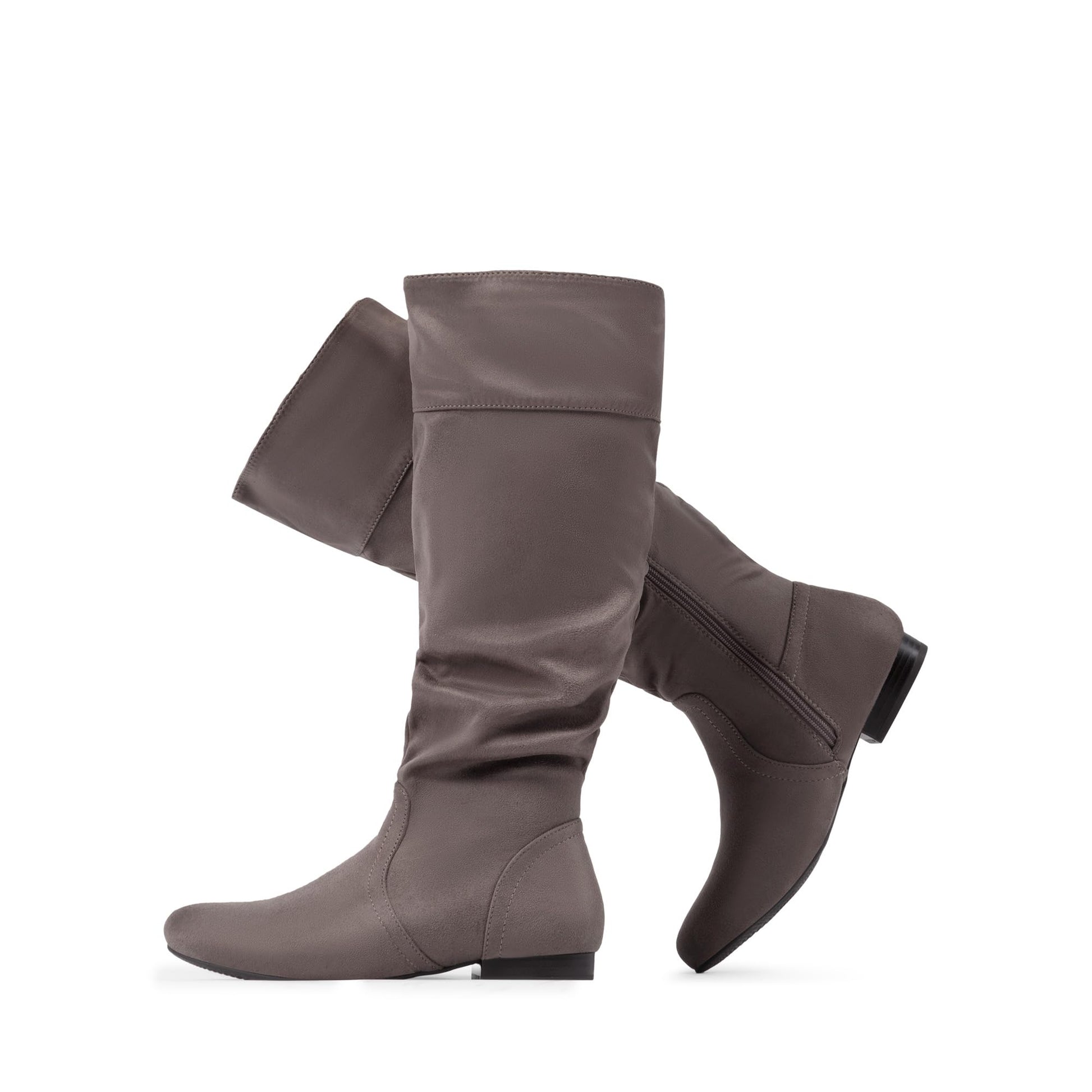 DREAM PAIRS Women's Wide Calf Knee High Pull On Fall Weather Winter Boots