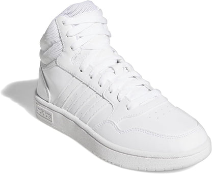 adidas Womens Hoops 3.0 High Sneakers Shoes Casual - White