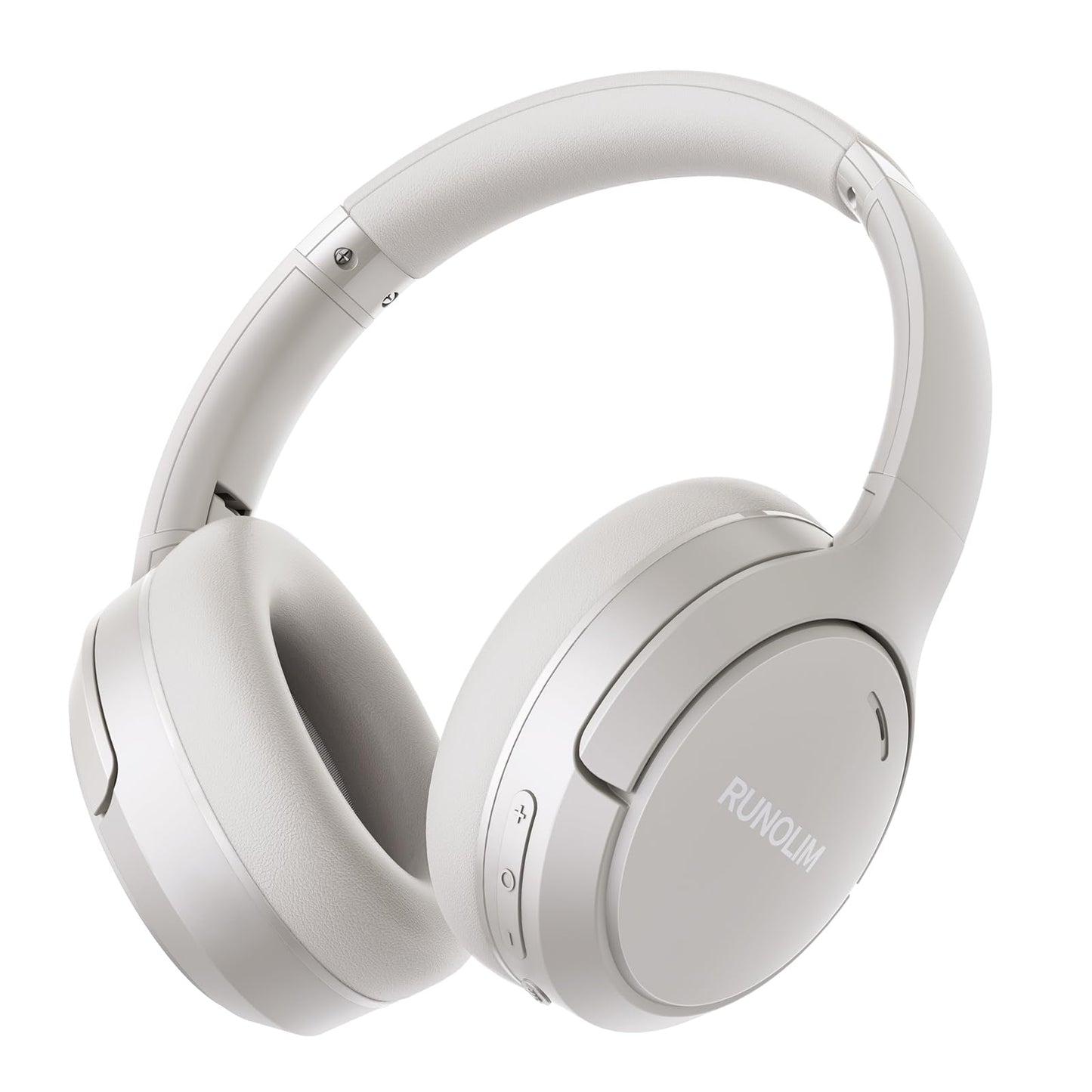 RUNOLIM Hybrid Active Noise Cancelling Headphones, Wireless Over Ear Bluetooth Headphones with Microphone, 70H Playtime, Foldable Headphone with HiFi Audio, Deep Bass for Home Travel Office