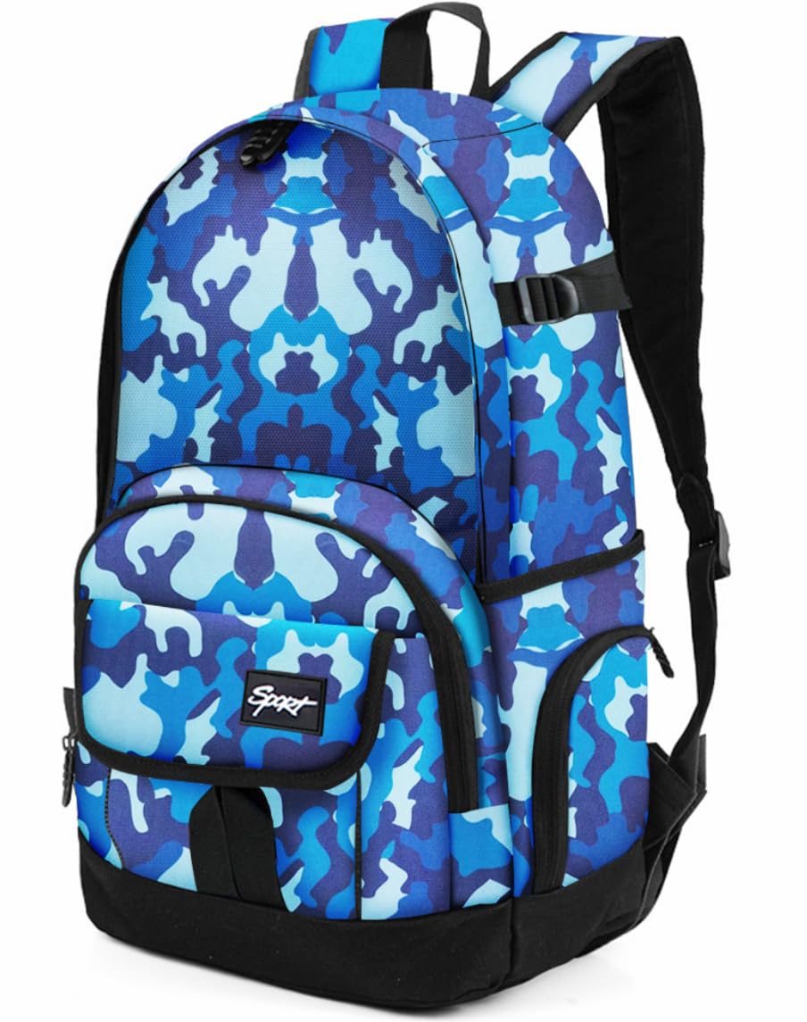 rickyh style School Backpack Travel Bag for Men & Women Lightweight College Back Pack with Laptop Compartmen