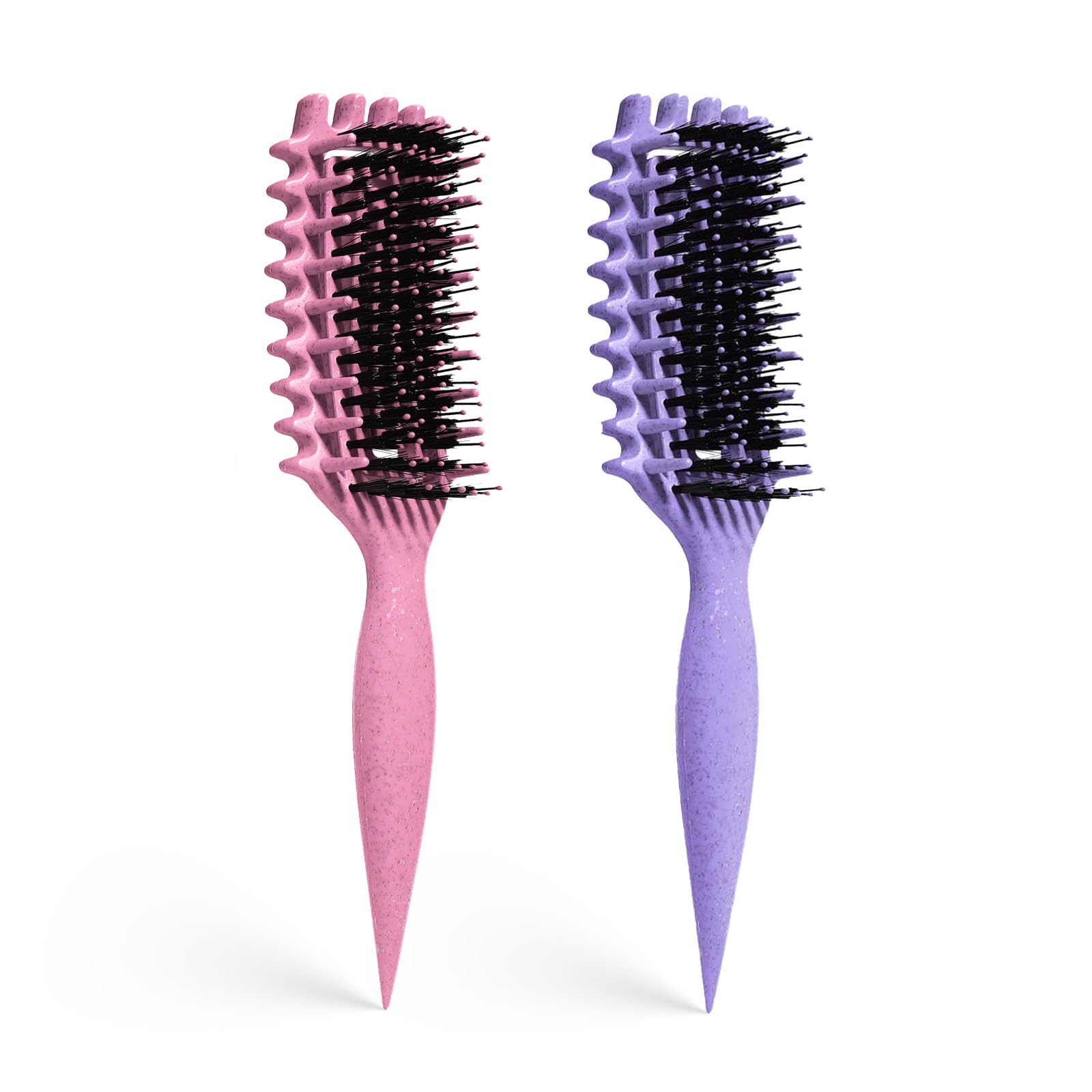 Curly Hair Brush Candybrush Curl Defining Brush for Detangling Shaping and Defining Curls for Women, Men, Wet & Dry Hair (Purple)