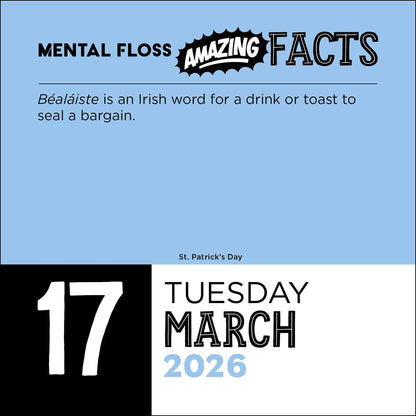 Amazing Facts from Mental Floss 2026 Day-to-Day Calendar: Fascinating Trivia from the Amazing Fact Generator™