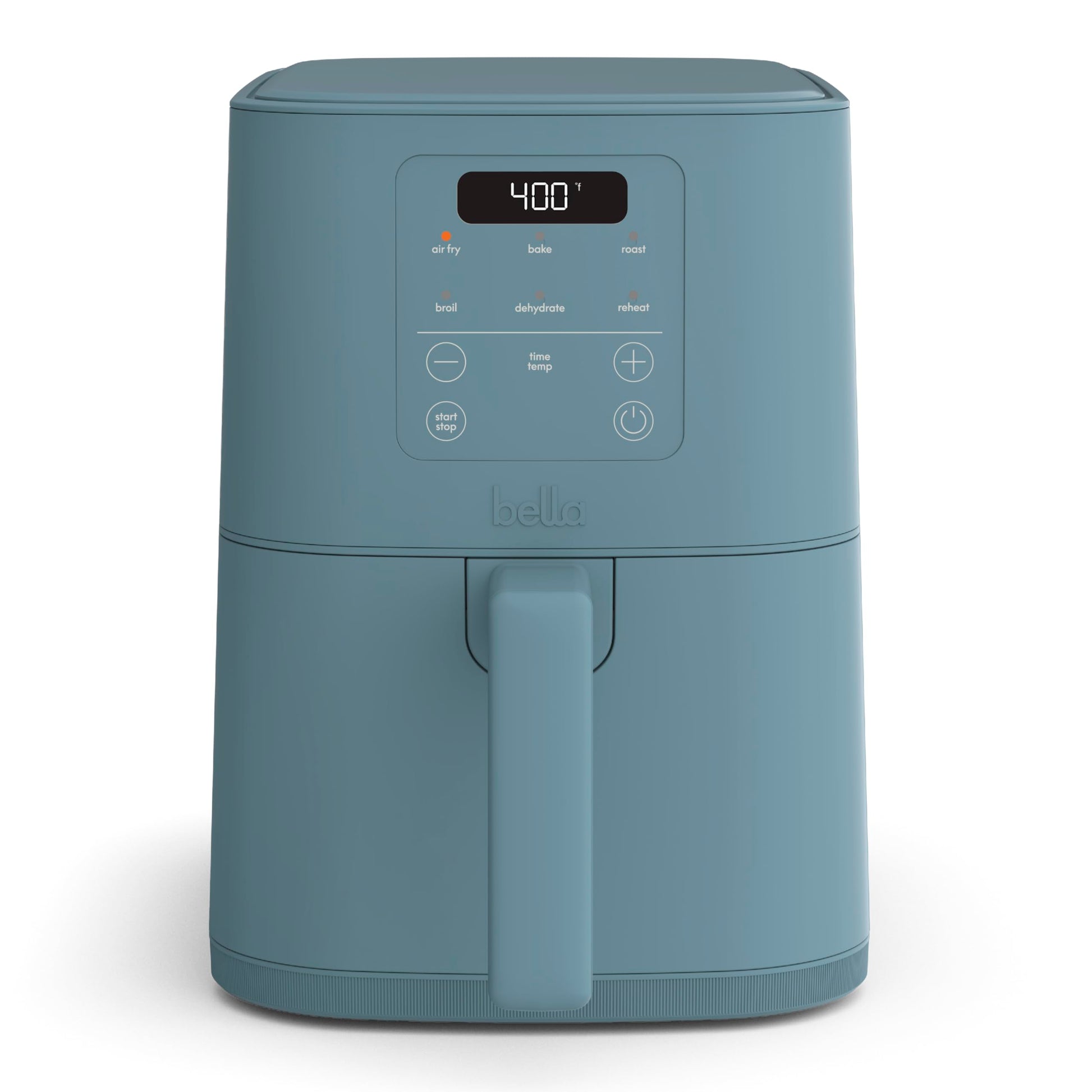 bella 6 Qt Slim Air Fryer, Fits-anywhere™ Kitchenware, EverGood™ Ceramic Nonstick Coating, Adjustable Temperature, 6 Preset Cooking Options, 60 Min Auto Shutoff w Audible Tone, 5lb Capacity, Oatmilk