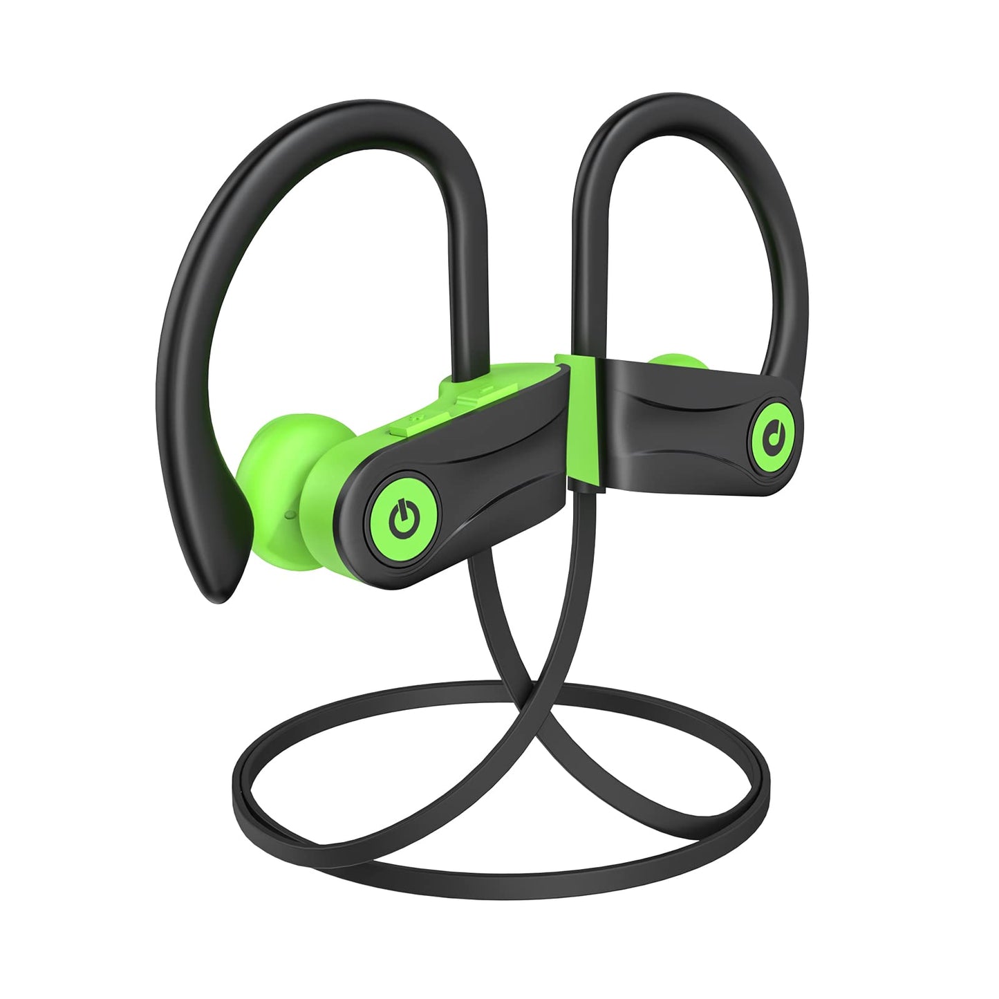 Boean Bluetooth Headphones, Wireless Headphones with 16 Hours Playtime Bluetooth 5.3 Wireless Earbuds HD Deep Bass Stereo Sound Isolation IPX7 Waterproof Earphones for Workout Running Sports