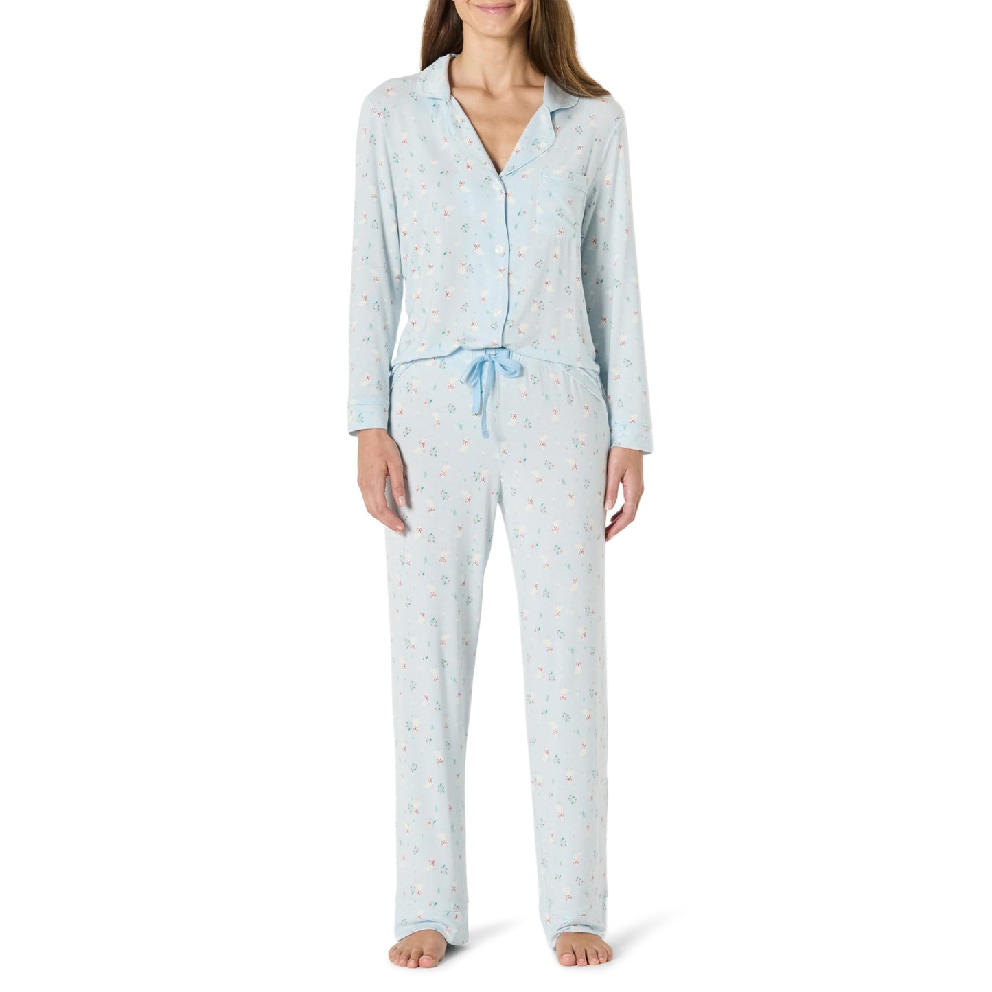 Amazon Essentials x Sofia Grainge Unisex Babies' Snug-Fit Cotton Footed Pajamas