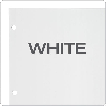 Oxford Blank Write On Binder Dividers, 1/5 Cut Tabs, 3 Hole Punch Dividers in 5 Tab Sets, 100 Dividers, 20 Sets, White (89981)