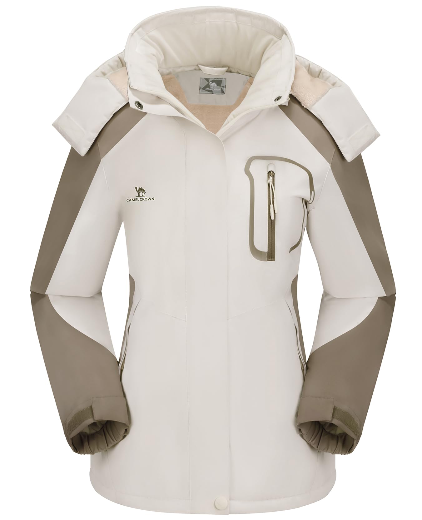 CAMEL CROWN Women's Ski Jacket Winter Snow Coat Warm Fleece Mountain Waterproof Female Jacket Snowboarding jackets