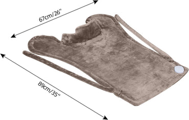 26" x 35" Flannel Neck&Shoulder&Back Heating Pad with 12 Temperature Settings&Countdown Timer, Pain Relief for Back/Neck/Shoulders/Menstrual Pain, Christmas Gifts for Women Men Mom Dad(Light Tan)