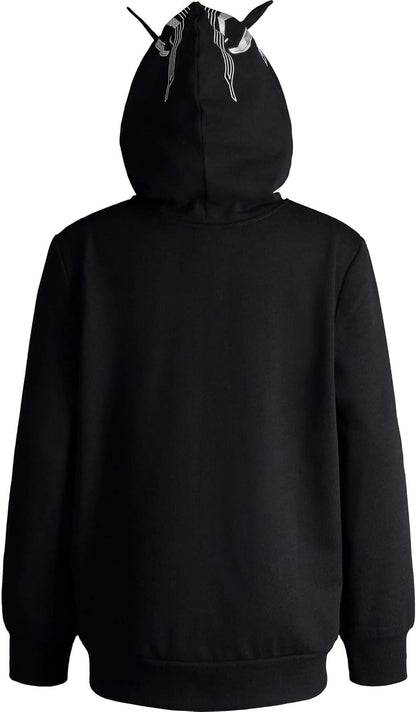 Marvel Avengers Black Panther Cosplay Fleece Zip Up Pullover Hoodie Toddler to Little Kid