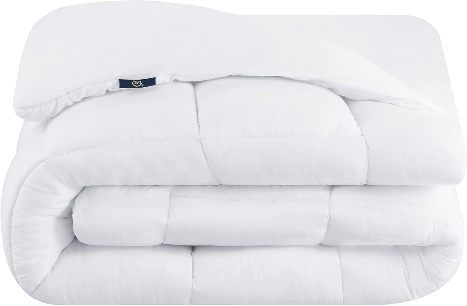 Serta ComfortSure Queen Mattress Cover, Fitted Pillow Top Mattress Pad, Super Soft and Breathable Quilted Cotton Protector with 18" Elastic Deep Pockets for Secure Fit, White