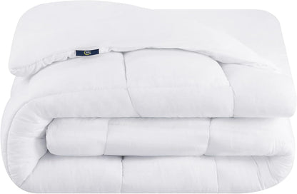 Serta ComfortSure Queen Mattress Cover, Fitted Pillow Top Mattress Pad, Super Soft and Breathable Quilted Cotton Protector with 18" Elastic Deep Pockets for Secure Fit, White