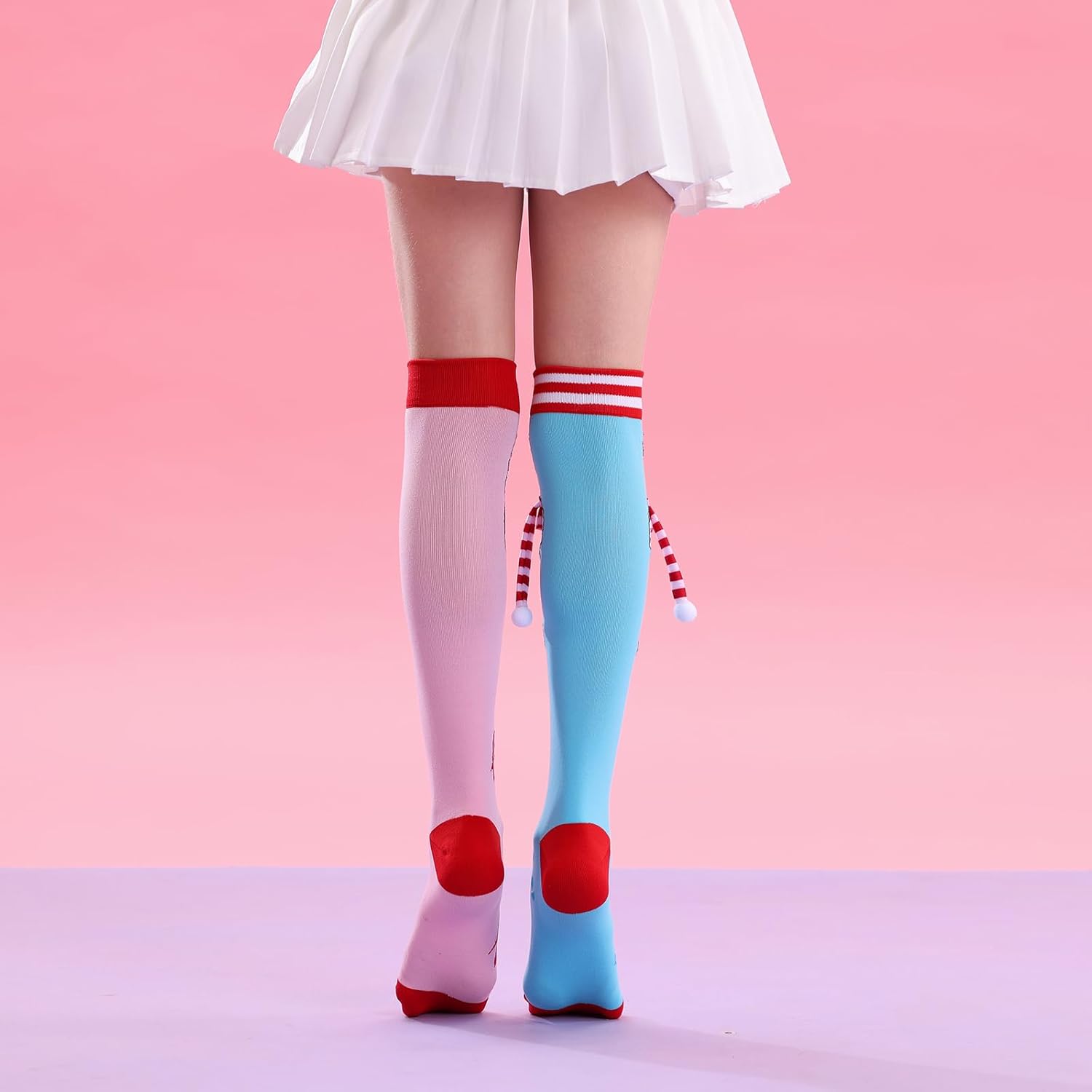 Crazy socks for kids Cute girl socks girls wacky Funky Stretch Mid to High Novelty Socks