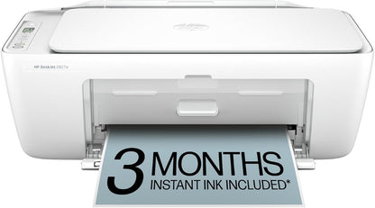 HP DeskJet 2827e Wireless All-in-One Color Inkjet Printer, Scanner, Copier, Best-for-Home, 3 Month Instant Ink Trial Included, AI-Enabled (6W7F5A)