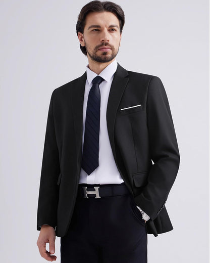 MAGE MALE Men's One Button Blazer Casual Solid Color Suit Jacket Slim Fit Lightweight Sport Coats Blazers