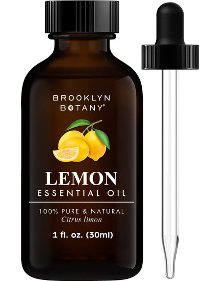 Brooklyn Botany Peppermint Essential Oil - Huge 4 Fl Oz - 100% Pure and Natural - Premium Grade with Dropper - for Aromatherapy and Diffuser