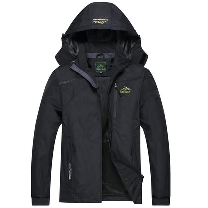 GIISAM Mens Windproof Jacket Waterproof Lightweight Mountain Sport Jacket for Men Hooded Windbreaker Raincoat